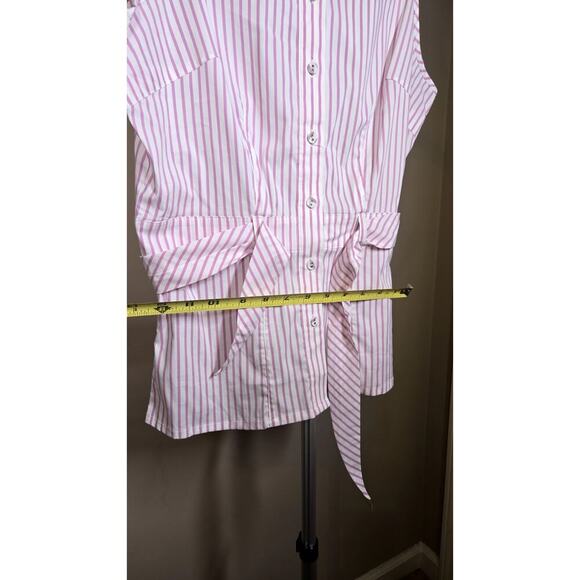 United Colors of Benetton Womens Sleeveless Button Up Tie Waist SZ.Small - Picture 6 of 7
